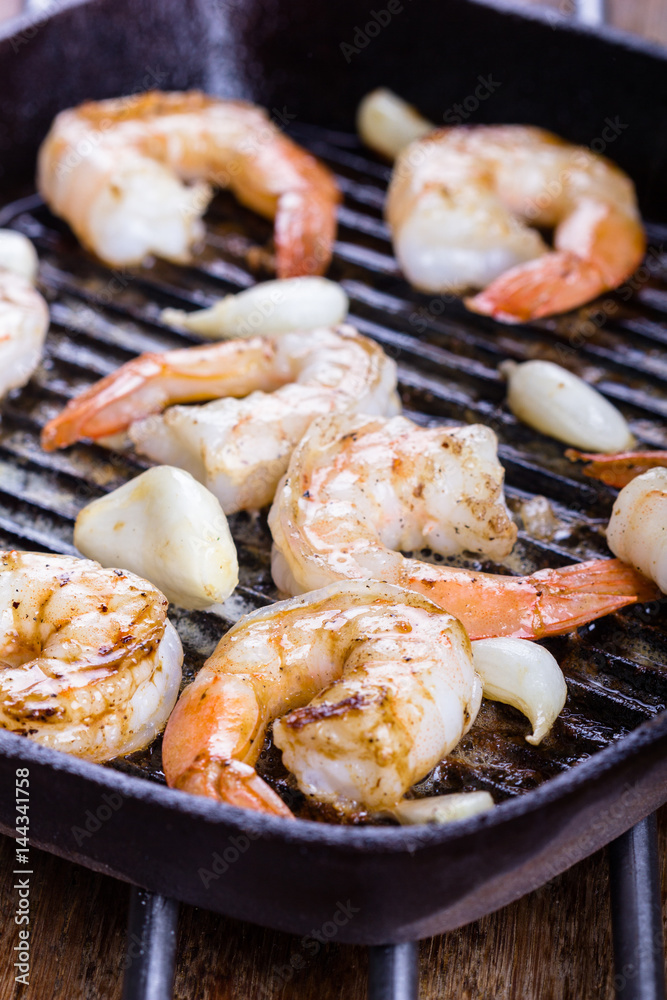 Fried prawns. Fried prawns.