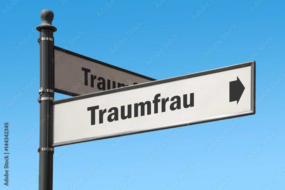 Fototapeta premium Schild 175 - Traumfrau