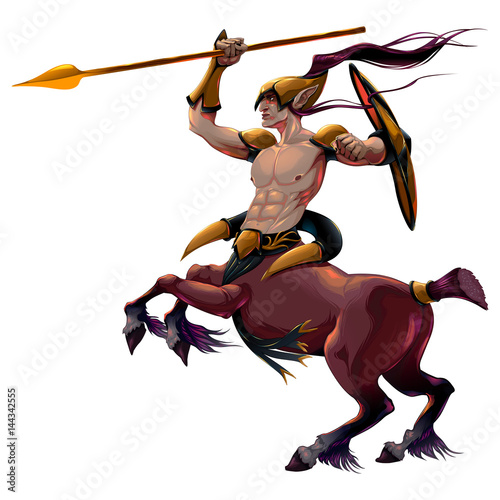 Centaur with spear and armor