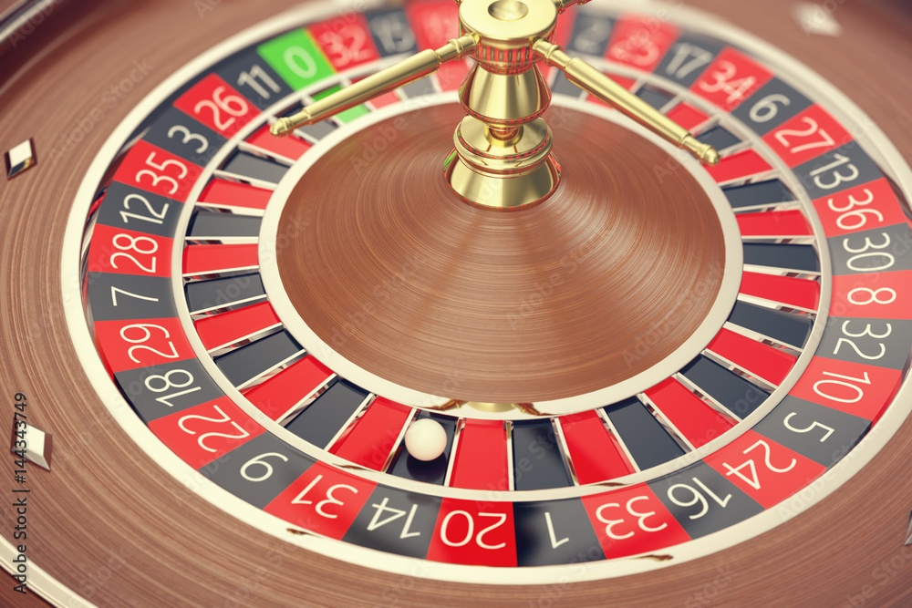 Las Vegas Casino Roulette, Casino Roulette Game, Casino Gambling Concept 3D rendering. Las Vegas Casino Roulette, Casino Roulette Game, Casino Gambling Concept 3D rendering.