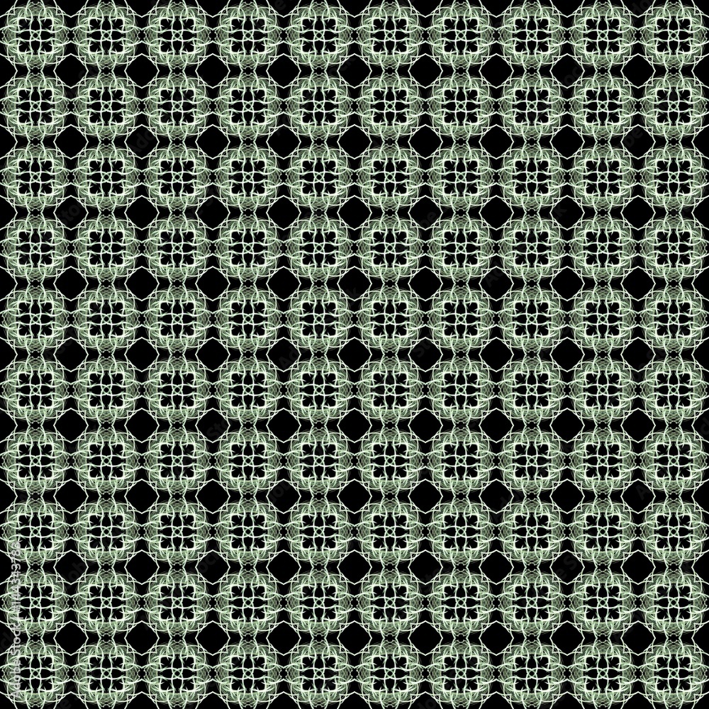 Seamless texture with 3D rendering abstract fractal green pattern Seamless texture with 3D rendering abstract fractal green pattern