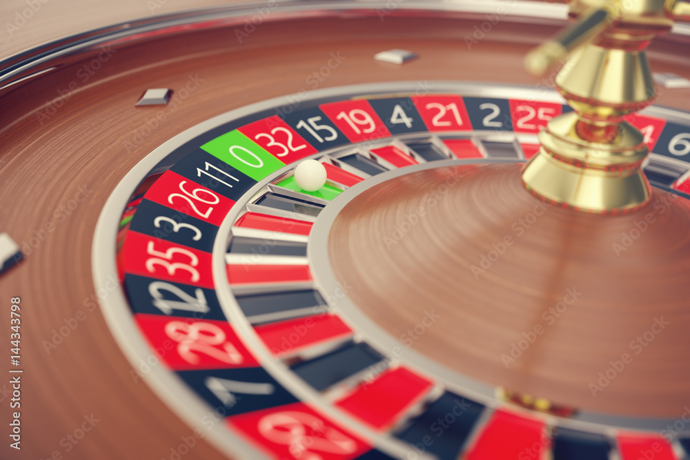 Las Vegas Casino Roulette, Casino Roulette Game, Casino Gambling Concept 3D rendering. Las Vegas Casino Roulette, Casino Roulette Game, Casino Gambling Concept 3D rendering.