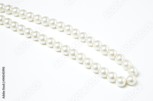 White pearl necklace