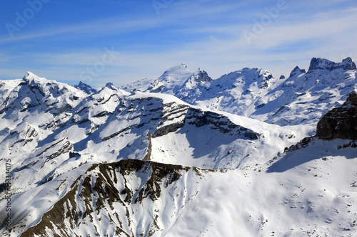 Alpen Panorama Schweiz Schweizer Berge Luftbild