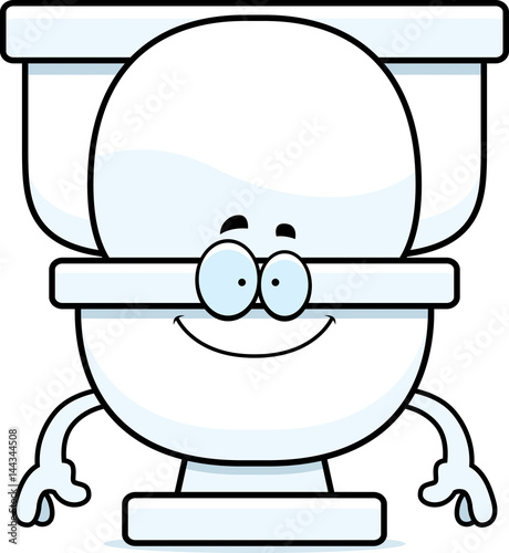 Happy Cartoon Toilet