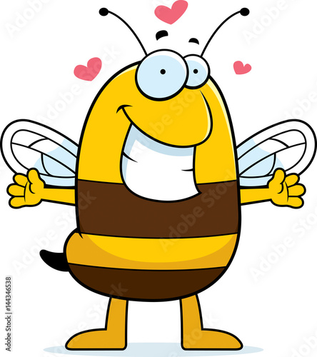 Cartoon Bee Hug