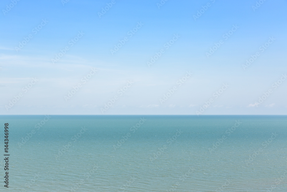 Beautiful sea view with blue sea and nice clear sky