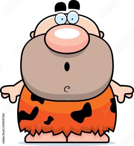 Cartoon Surprised Caveman