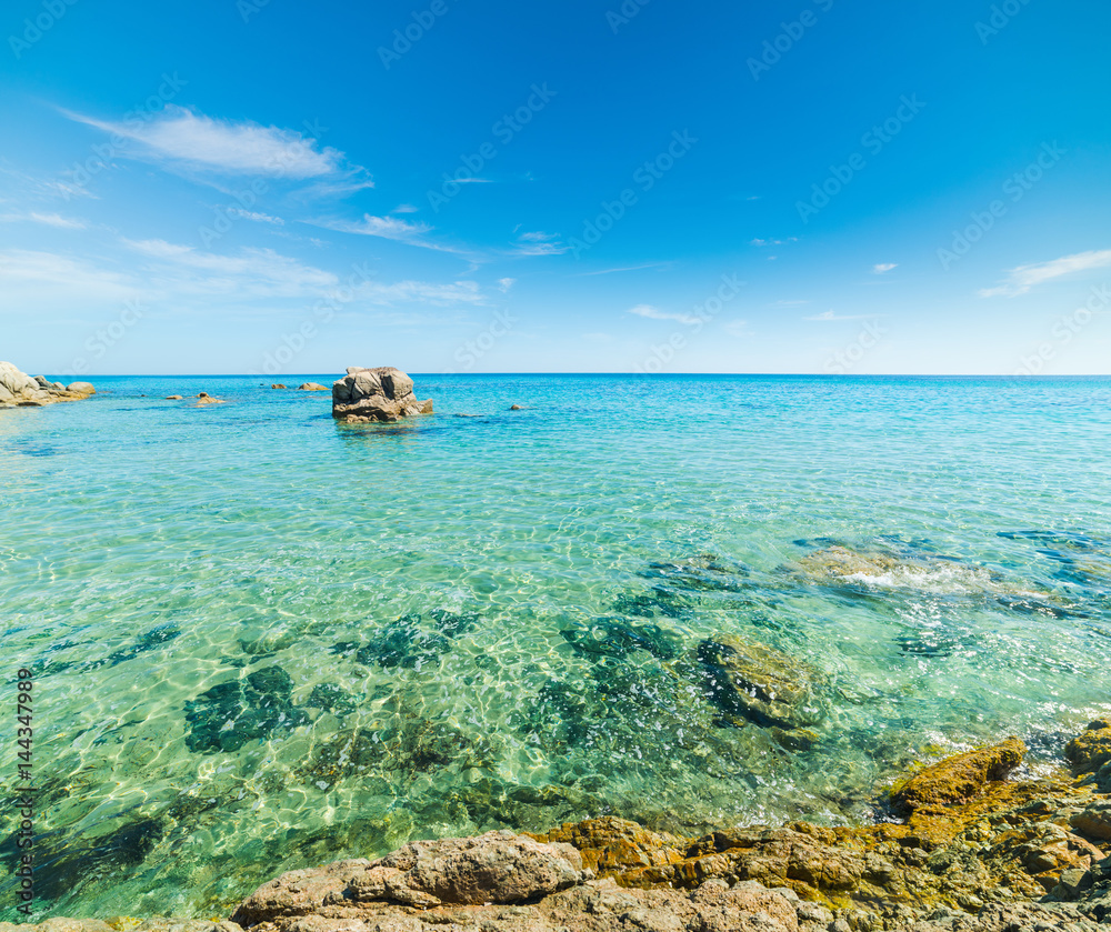 Fototapeta premium Santa Giusta beach turquoise water