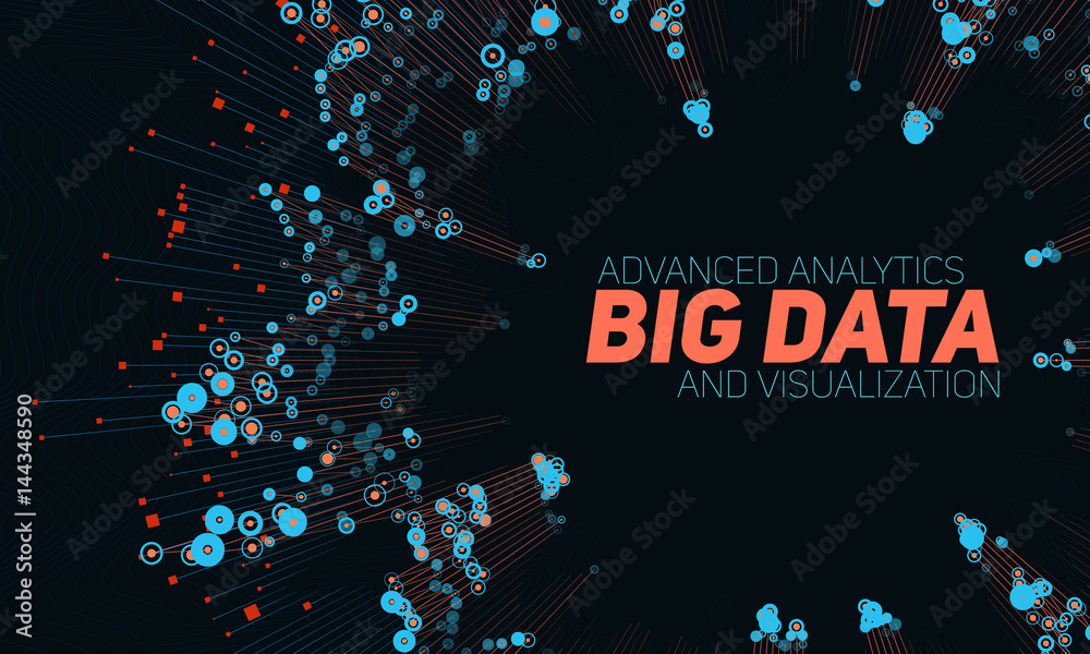 Big data circular visualization. Futuristic infographic. Information ...