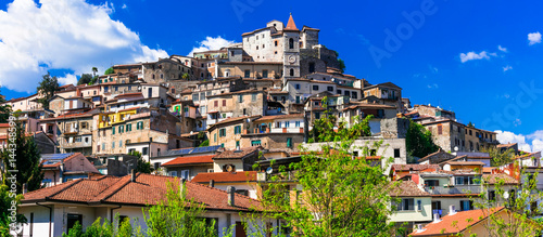 Traditional beautiful villages of Italy - medieval Ceccano in Lazio photo