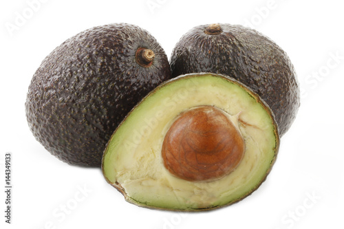 black avocado isolated