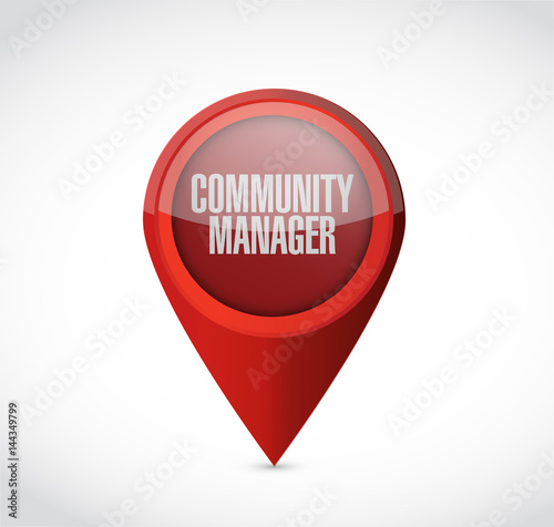 Free Download Community Manager pointer sign concept - GFXLoad