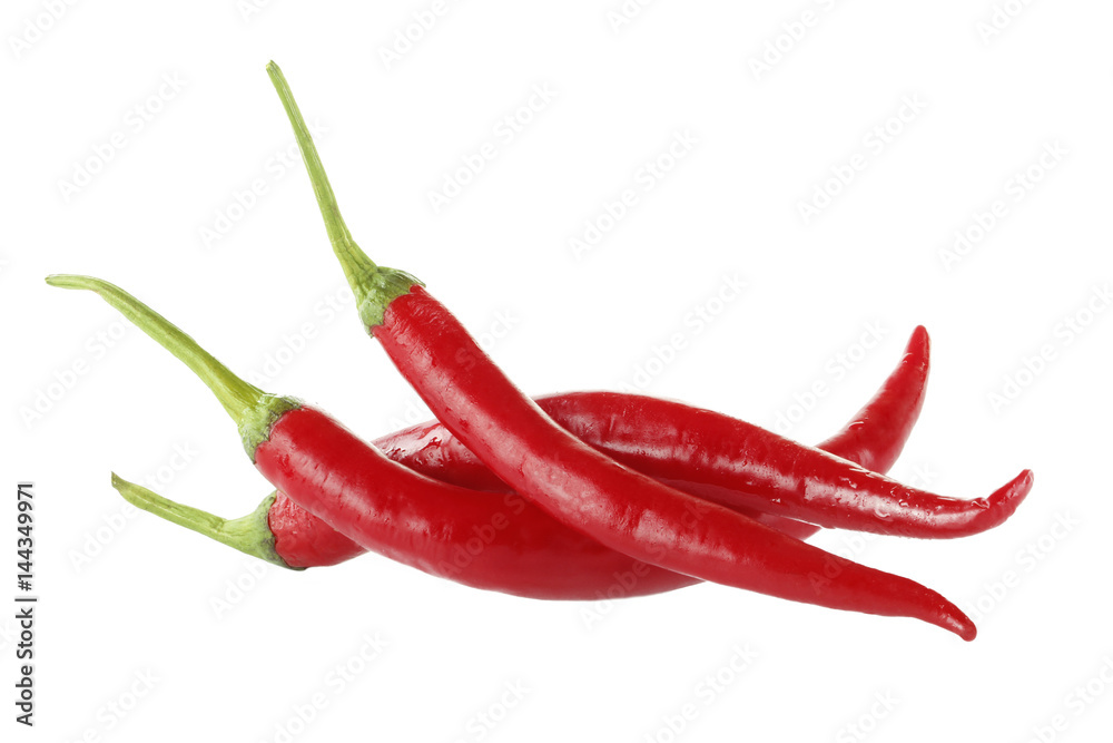 heap of red chili pepper isolated