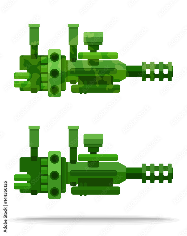 set external flat airship big powerful heavy weapon set external flat airship big powerful heavy weapon