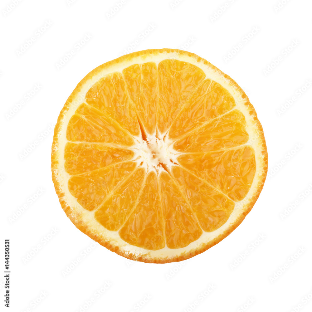 orange slice isolated on white orange slice isolated on white