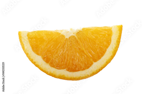 orange segment isolated on white