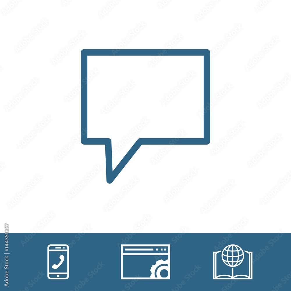 Speech Bubbles Icon. Chat pictogram icon stock vector illustration Speech Bubbles Icon. Chat pictogram icon stock vector illustration