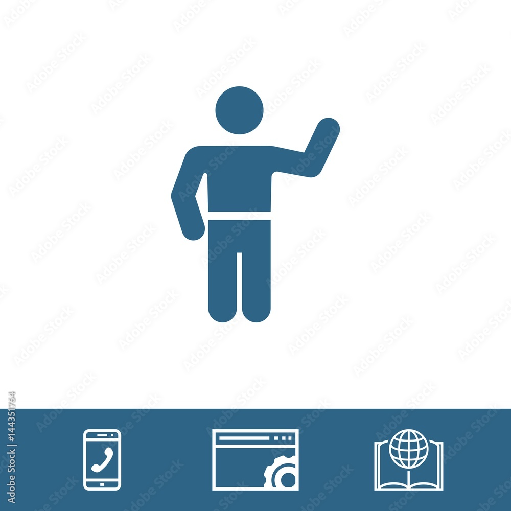 man icon stock vector illustration flat design man icon stock vector illustration flat design