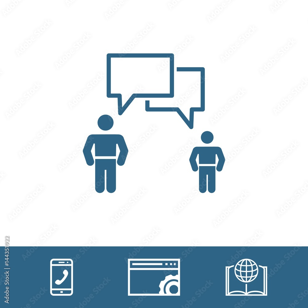 speaking of people, the chat icon stock vector illustration speaking of people, the chat icon stock vector illustration