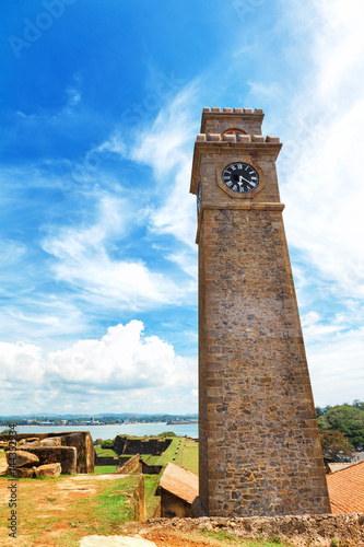 Anthonisz Memorial Gall Fort Clock Tower in Galle, Sri Lanka photo