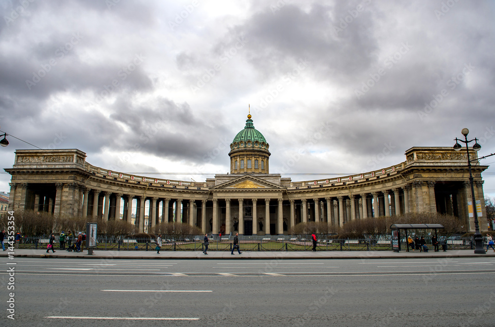 April 13, 2015 - St.Petersburg Russia : Kazan Cathedral in St. Petersburg, Russia