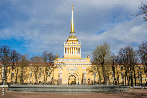Admiralty building in St.Petersburg Russia
