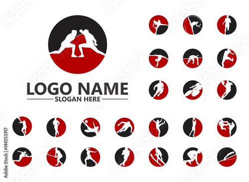 Set Sport Logo Template