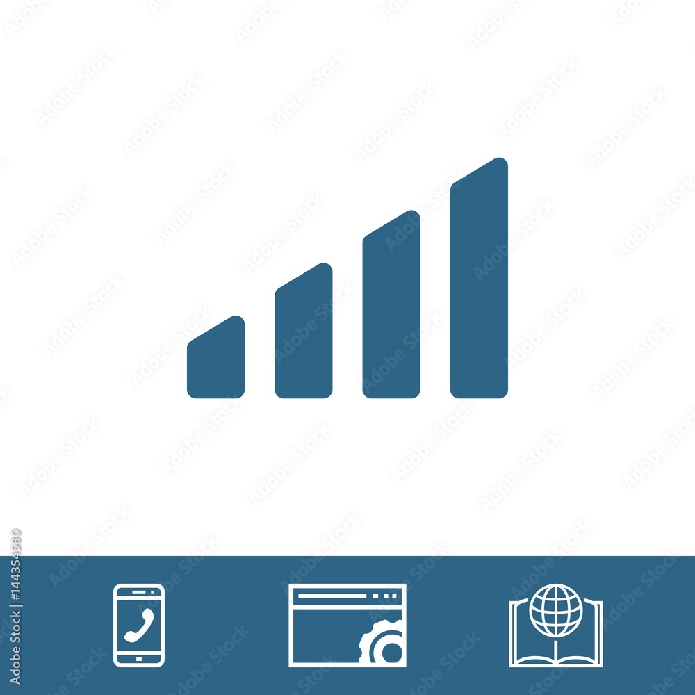 level icon stock vector illustration flat design level icon stock vector illustration flat design