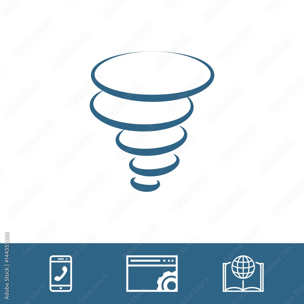 tornado icon stock vector illustration flat design tornado icon stock vector illustration flat design