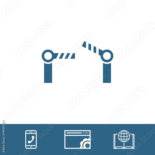 barrier icon stock vector illustration flat design