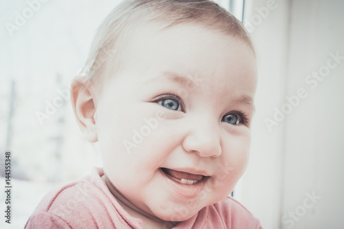 The joy and smile of a baby