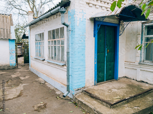 House in the Ukrainian village. Zaporozhye, Ukraine © Nadtochiy