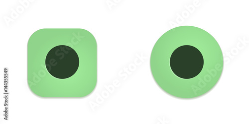 Vector Green Web Buttons