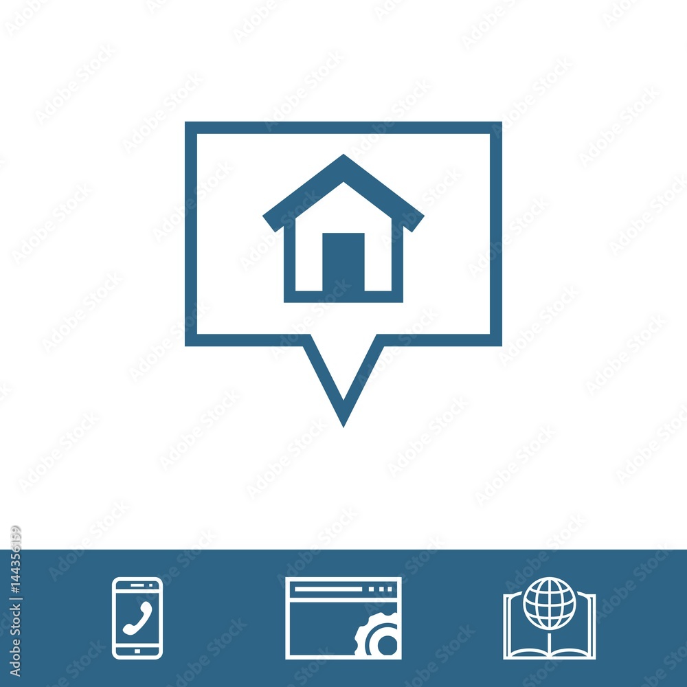 home icon stock vector illustration flat design home icon stock vector illustration flat design