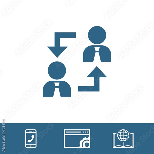 Business people team crowdy walk silhouette concept businesspeople group human resources over world map background vector icon