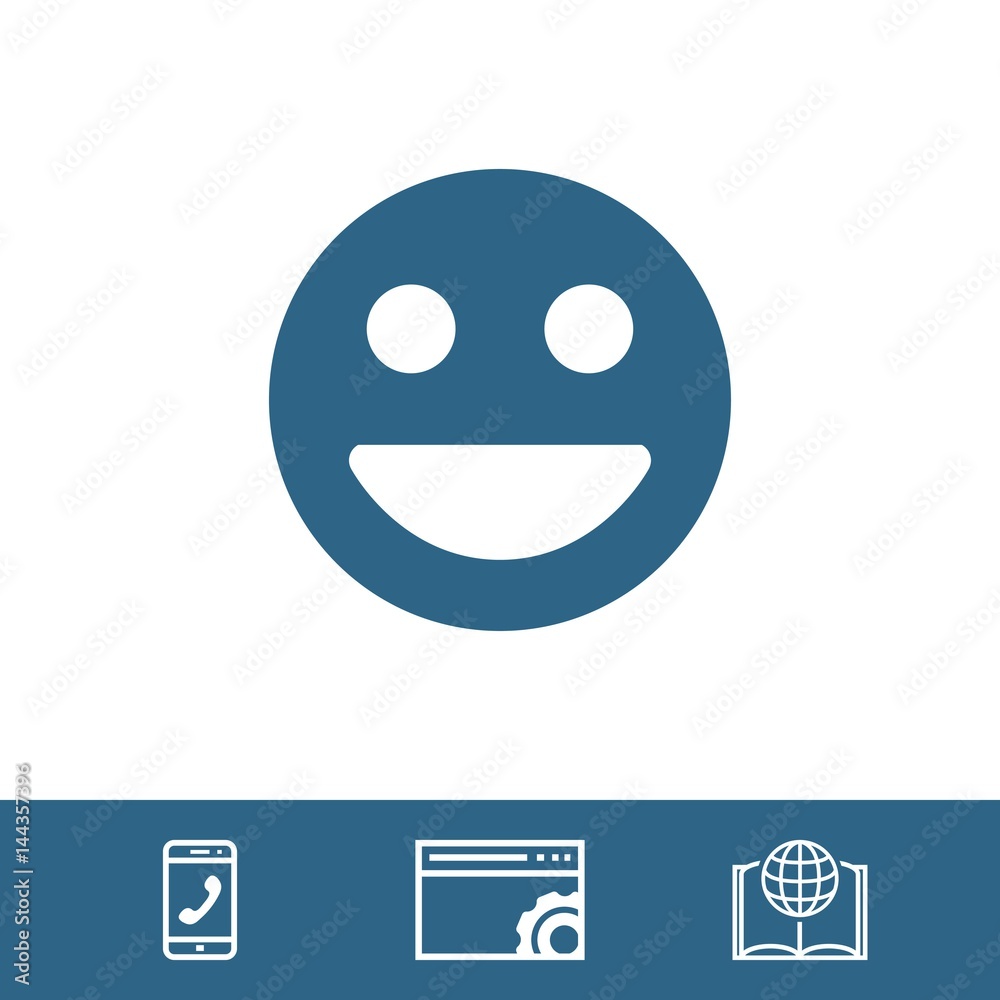 Smile icon stock vector illustration flat design Smile icon stock vector illustration flat design