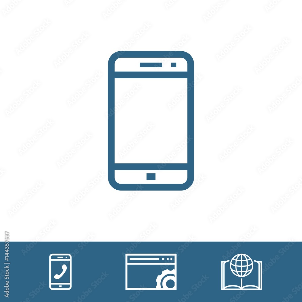 smartphone icon stock vector illustration flat design smartphone icon stock vector illustration flat design