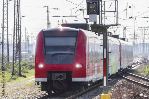 german sbahn train photo