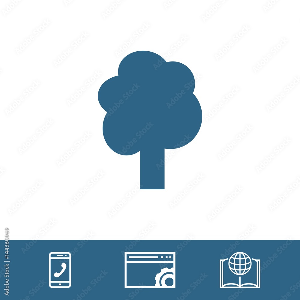tree icon stock vector illustration flat design tree icon stock vector illustration flat design