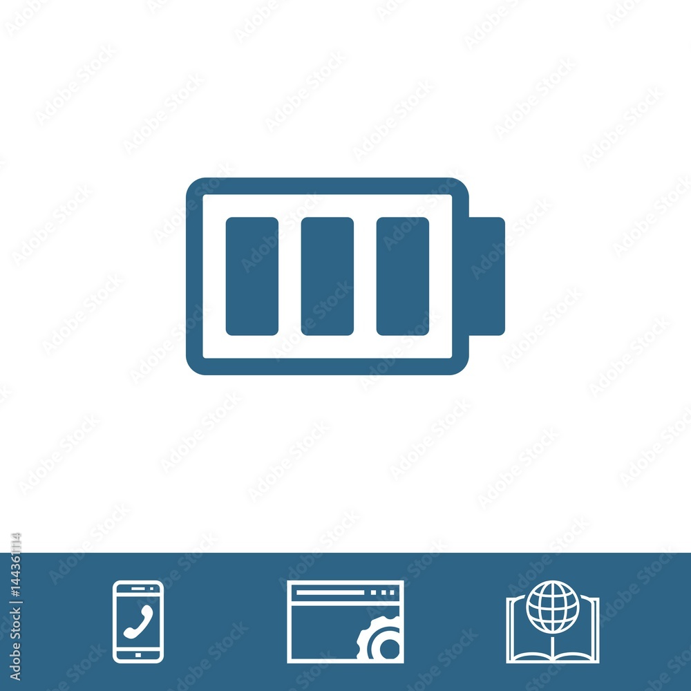 battery vector icon stock vector illustration flat design battery vector icon stock vector illustration flat design