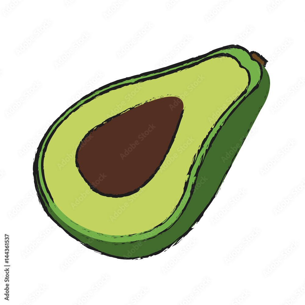 avocado vegetable icon image vector illustration design avocado vegetable icon image vector illustration design