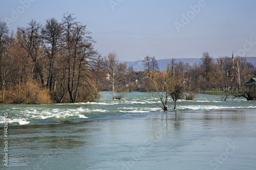 Flood in Bihac. Bosnia and Herzegovina photo