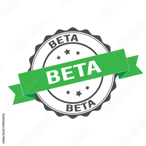 Beta stamp illustration