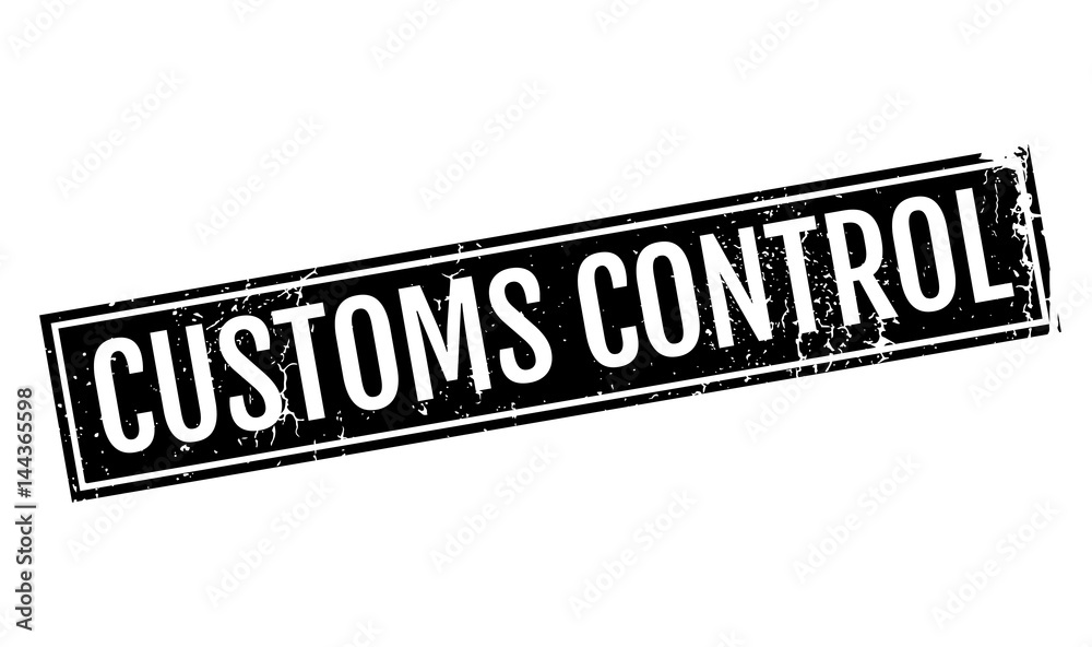 Customs Control rubber stamp. Grunge design with dust scratches. Effects can be easily removed for a clean, crisp look. Color is easily changed. Customs Control rubber stamp. Grunge design with dust scratches. Effects can be easily removed for a clean, crisp look. Color is easily changed.
