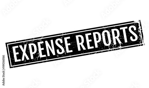Expense Reports rubber stamp. Grunge design with dust scratches. Effects can be easily removed for a clean, crisp look. Color is easily changed.