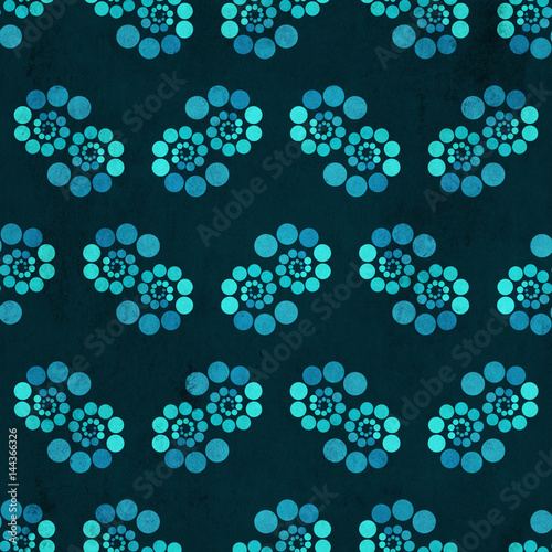 Seamless floral geometric pattern. Vintage background. Fabric, Scrapbooking