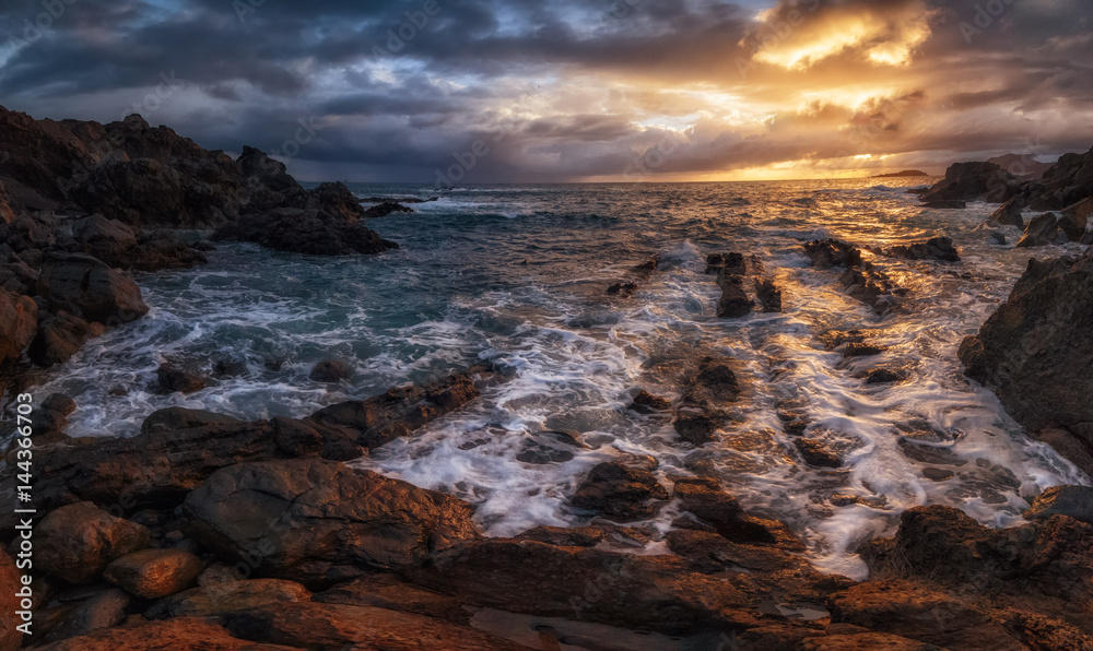 Waves and foam in the Cantabrico sea, in Bermeo Waves and foam in the Cantabrico sea, in Bermeo