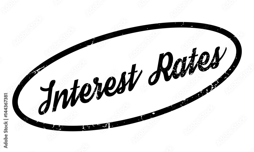 Interest Rates rubber stamp. Grunge design with dust scratches. Effects ...