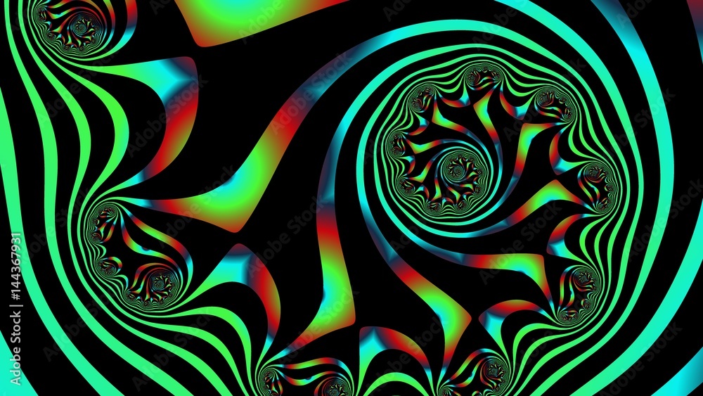 Neon spirals. Exotic pattern. 3D surreal illustration. Sacred geometry. Mysterious psychedelic relaxation pattern. Fractal abstract texture. Digital artwork graphic astrology magic Neon spirals. Exotic pattern. 3D surreal illustration. Sacred geometry. Mysterious psychedelic relaxation pattern. Fractal abstract texture. Digital artwork graphic astrology magic